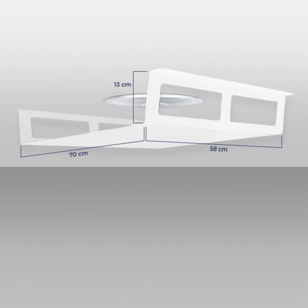 Deflector de aire acondicionado con anemostatos Climik Anemo 70 × 58 × 13 cm - Imagen 2