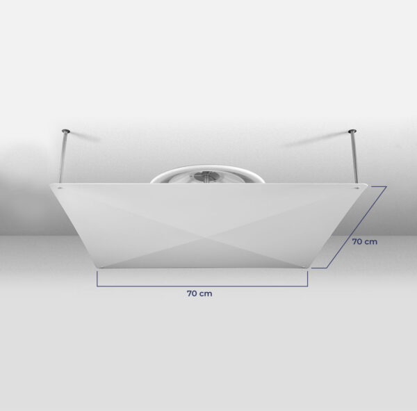 Deflector de aire acondicionado con anemostatos Climik Cubo 70 × 70 × 3 cm - Imagen 2