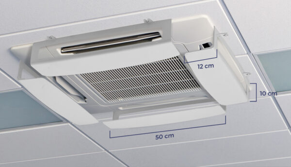 Deflettore per cassette Climik Quadro kit in plastica - immagine 2