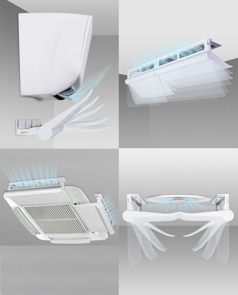 Déflecteur D’air Pour Climatiseur Split – Lasertime – Transparent – 90x31x5 Cm – Neuf