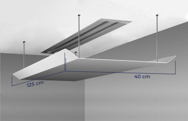 Deflettore condizionatore canalizzato Canal Climik 125 × 40 × 3 cm - immagine 2