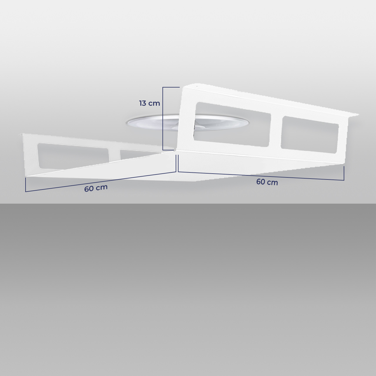 Deflettore per condizionamento con anemostati Climik Anemo 60 × 60 × 13 cm - immagine 2